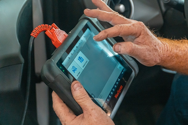 Using tablet for vehicle diagnostics